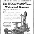 ELMER WOODWARD'S NEW TYPE OF OIL PRESSURE WATER WHEEL GOVERNOR  GATESHAFT TYPE  CIRCA 1917